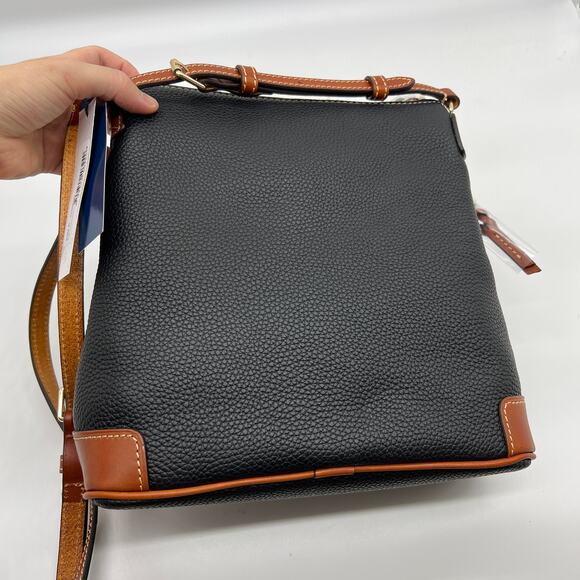 Dooney & Bourke Pebble Leather Crossbody Purse Black - Picture 2 of 13